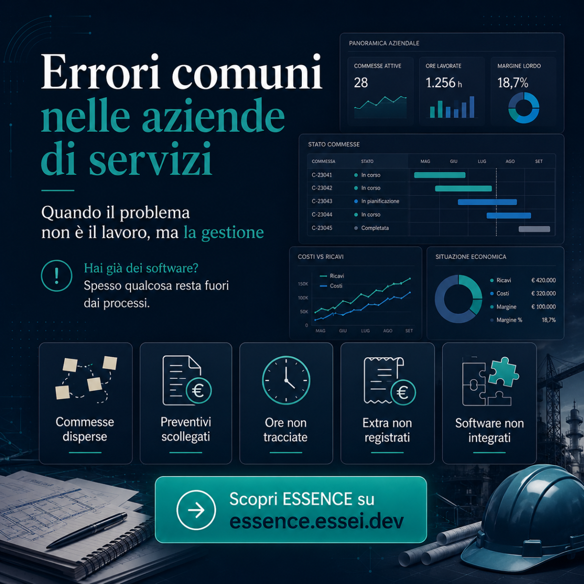 Errori comuni nelle aziende di servizi: quando il problema non è il lavoro, ma la gestione